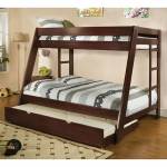 Arizona Twin/Full Bunk Bed Dark Walnut